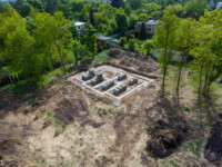 Fundamenty domu D na osiedlu Sportowa Park w Kolumnie koło Łasku