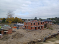 Widok na budynek L, K oraz J