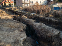 Budowa drogi osiedlowej od strony budynku L