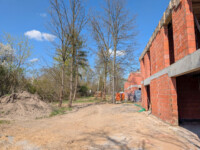 Osiedle Sportowa Park w Kolumnie, dom C, B, A, od strony działki z tyłu